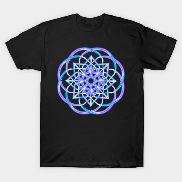 Violet mandala T-Shirt by Meo Design